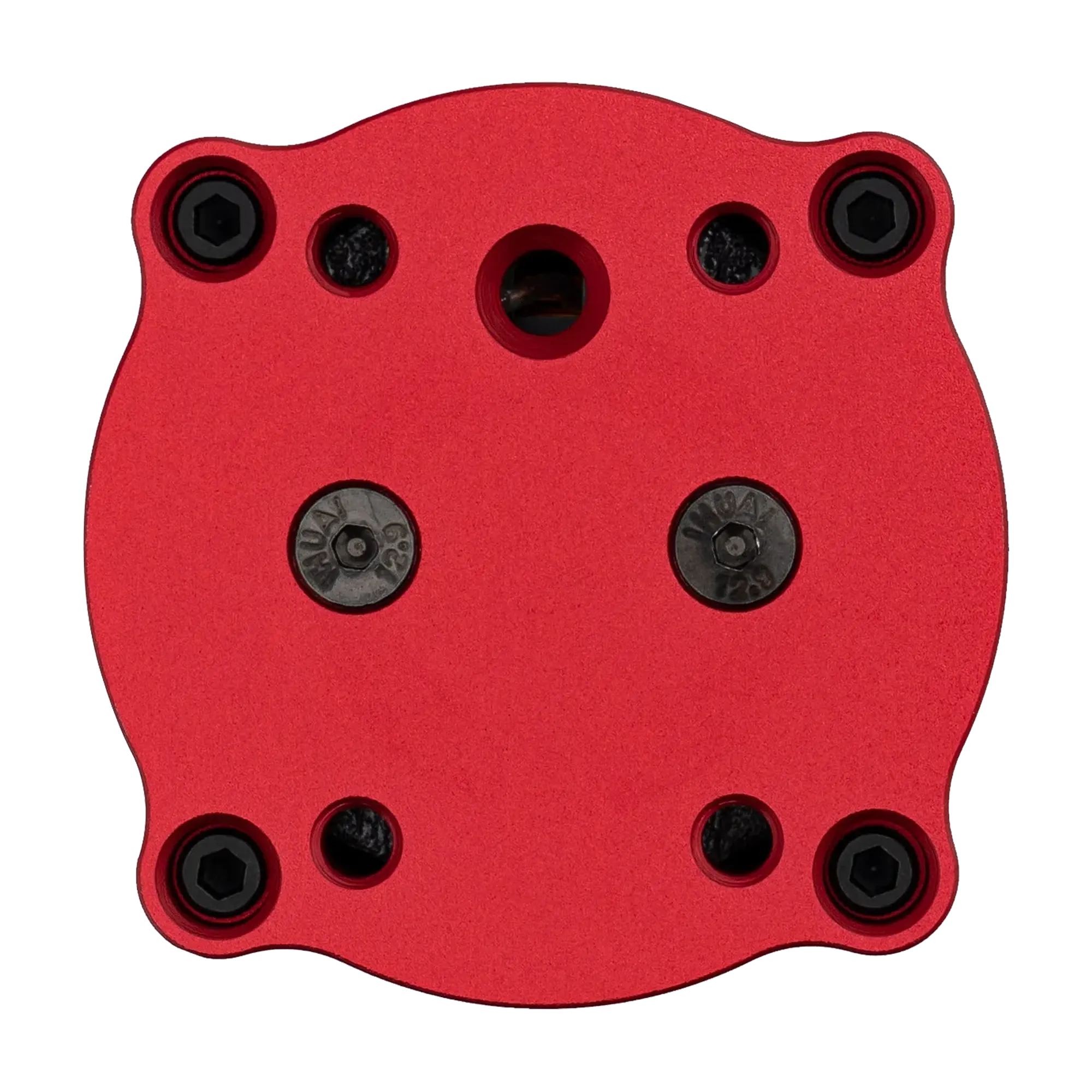 Red Simagic P-HPR Haptic Reactor for P1000 and P2000 showcasing adjustable vibration components.