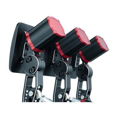 Simagic P-HPR Haptic Reactor for P1000 and P2000, innovative linear motor pedals, adjustable for precise driving simulation.