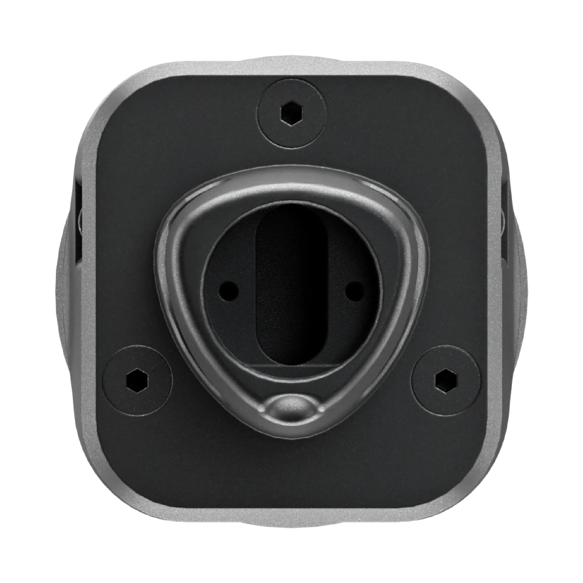 Simucube Link Quick Release Adapter for Simucube 2, shown with mounting features, designed for easy installation on wheelbase, wireless transfer not supported.