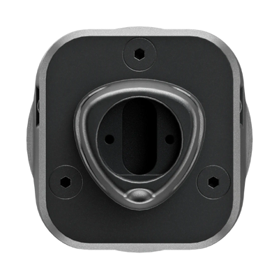 Simucube Link Quick Release Adapter for Simucube 2, shown with mounting features, designed for easy installation on wheelbase, wireless transfer not supported.