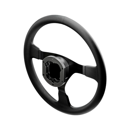 Simucube 50.8 mm to 70 mm Adapter for wheels with Simucube Link Quick Release connection for racing simulation setups.