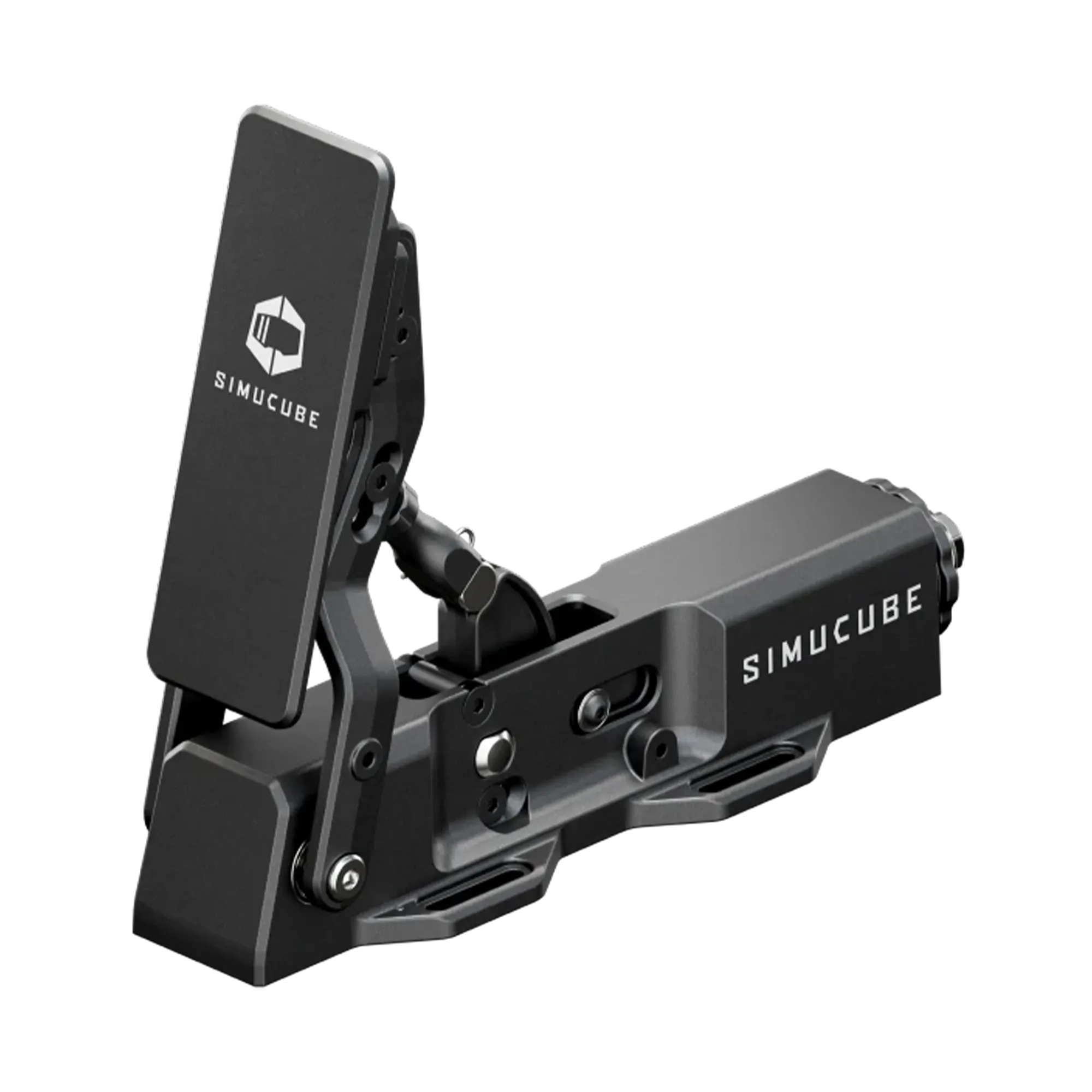 Simucube Co-Pedal with adaptive throttle and clutch functionality, featuring realistic pedal feel and consistent sensor feedback.