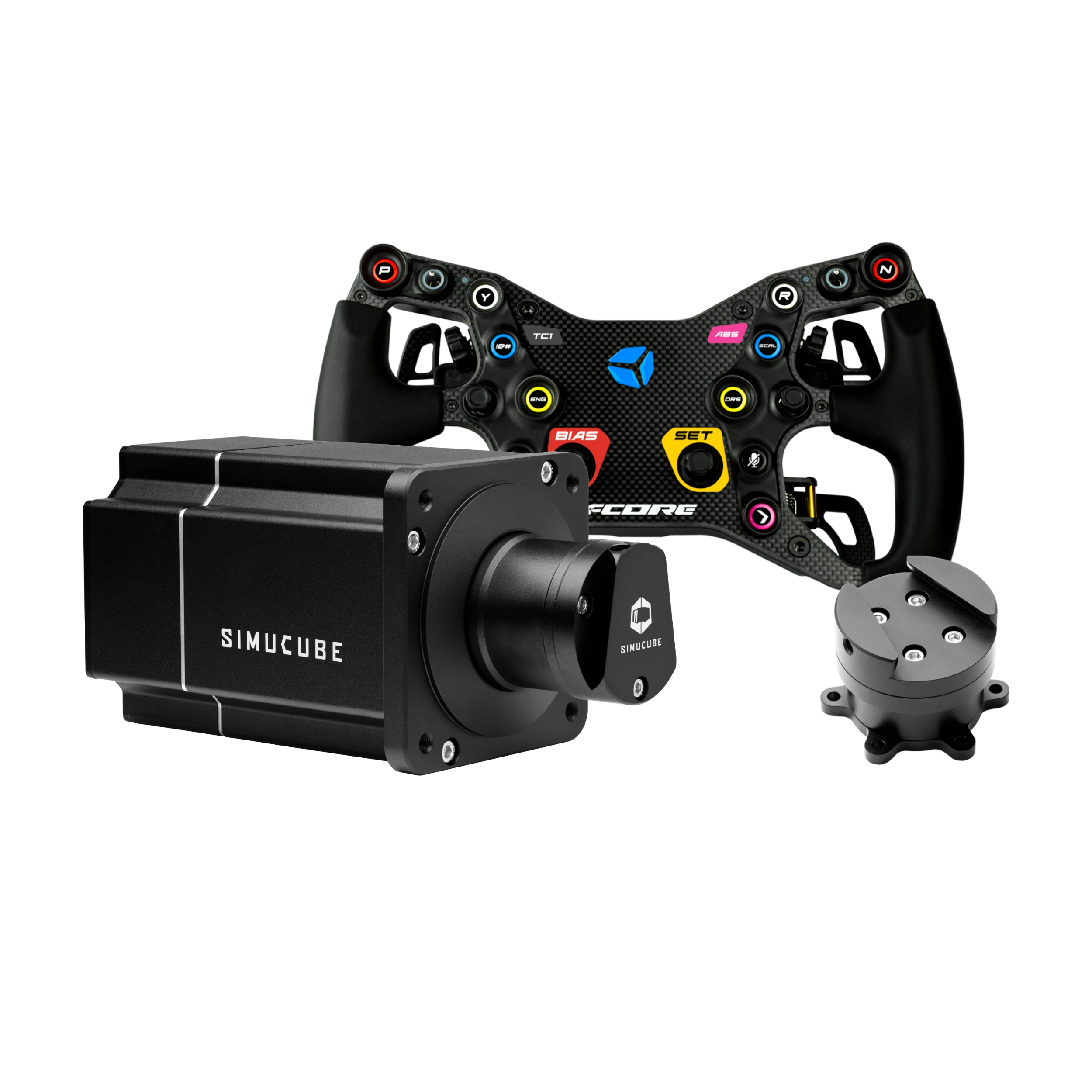 Simucube_2_Pro_wheelbase_Cube_Controls_F-Core_sim_racing_wheel_4-paddle_-_BUNDLE_-_GPerformance