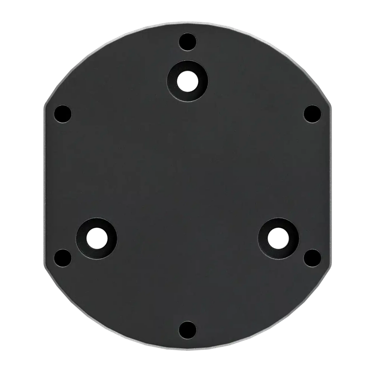 Simucube 3 70 mm adapter harmadik féltől származó gyorskioldóhoz, ipari szabványú furatmintával.