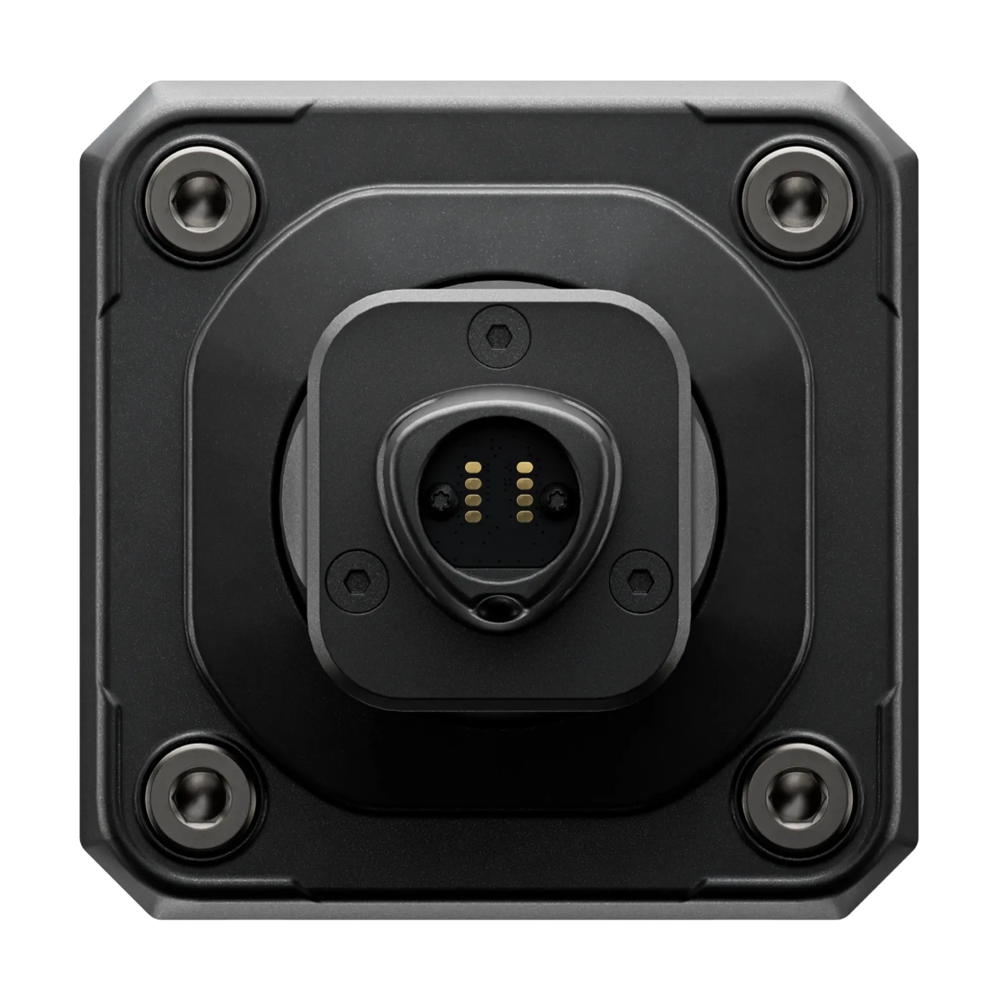 Zadný pohľad na Simucube 3 Ultimate direct drive základňu volantu s pokročilým dizajnom IPM motora.