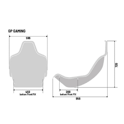 Sparco GP Formula Gaming seat - dimensions - G-Performance