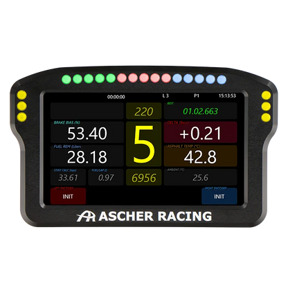 Asher_Racing_dashboard_5inch_Front_View