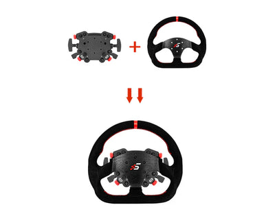 Simagic GT Pro Hub(K) combined with the P-325D D-shaped rim