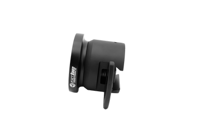 Invicta™ Quick Release Adapter (Cube Controls compatible) side view, compatible with Asetek wheelbases for SimSports® Wheelbase connection.