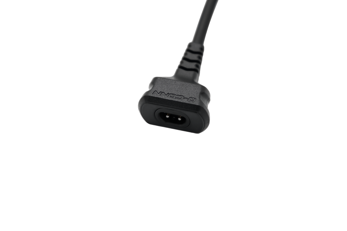 Cube Controls Q-Conn Magnetic USB Cable with black bas-relief details