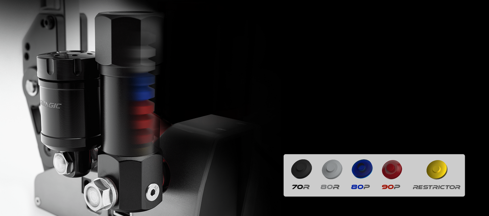 Simagic TB-RS - nine elastomers for four stiffness settings