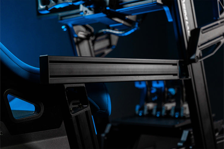 Sim-Lab P1X Pro side mount profile for a shifter or handbrake next to the seat