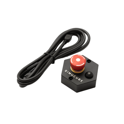 SIMUCUBE Premium Torque OFF Button (EMERGENCY STOP) with power ON/OFF switch and integrated LED for Simucube 2 Sport and Pro