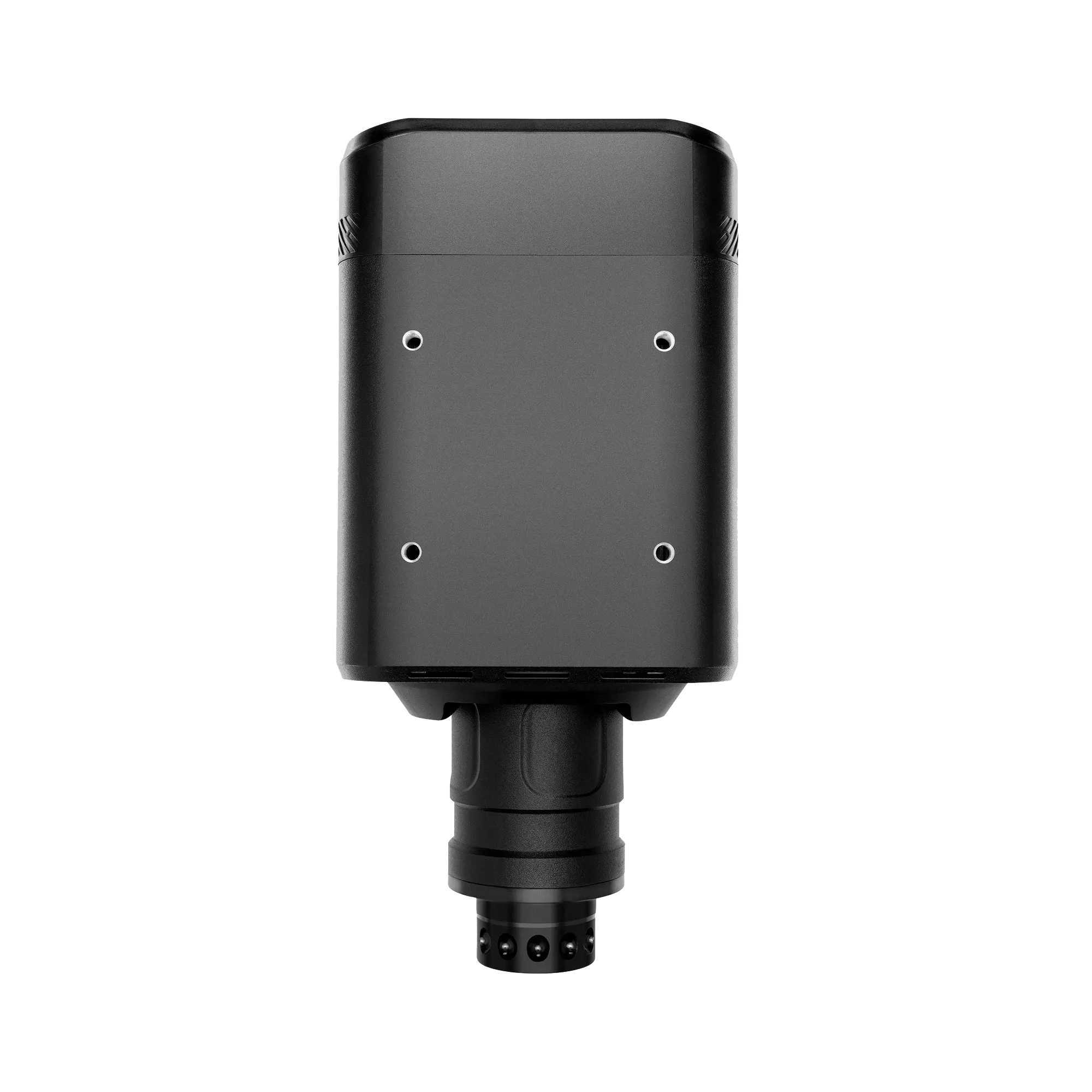 Back view of the Simagic Alpha EVO Sport + Simagic GT Neo wheelbase with magnetic shifters for sim racing enthusiasts