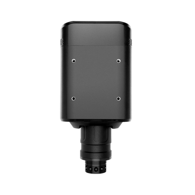 Back view of the Simagic Alpha EVO Sport + Simagic GT Neo wheelbase with magnetic shifters for sim racing enthusiasts