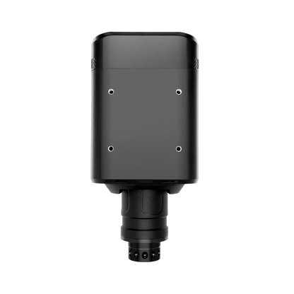 Back view of the Simagic Alpha EVO Sport + Simagic GT Neo wheelbase with magnetic shifters for sim racing enthusiasts