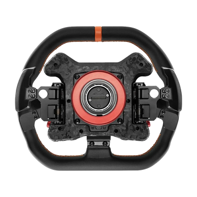 Simagic Neo X-310G GT-style steering wheel with 310mm diameter, RGB buttons, thumb encoders, multifunction switches, and paddle shifters