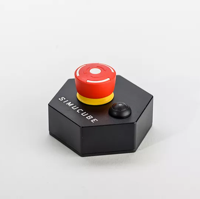 SIMUCUBE Premium Torque OFF Button (EMERGENCY STOP) with metal enclosure and red button for Simucube 2 Sport and Pro.