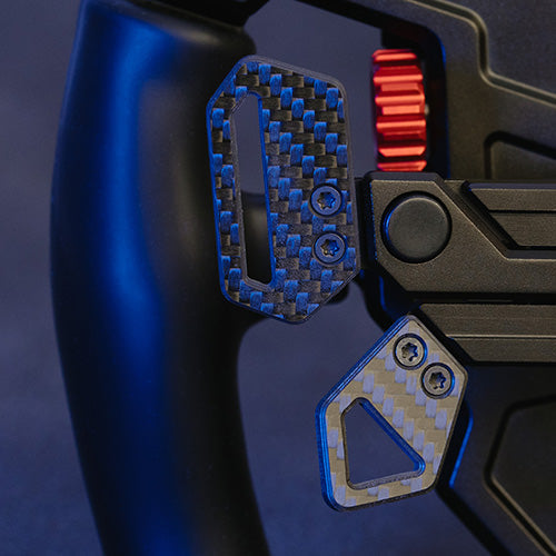 SOELPEC Spectra combined shifter and clutch paddle module with carbon fiber paddles